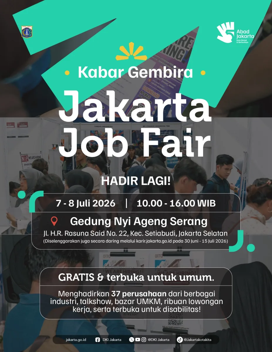 Job Fair Kabupaten Solok Selatan 2026 (Suku Dinas TKTE Wilayah Kabupaten Solok Selatan Barat) : 7-8 Juli 2026